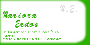 mariora erdos business card